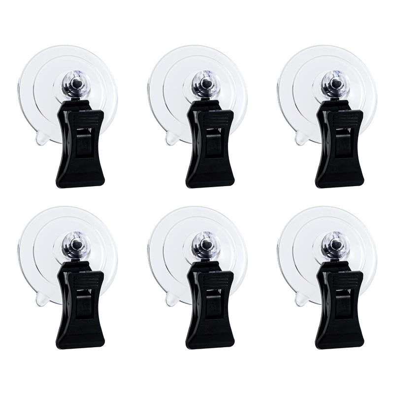 SLSON Fishes Veggie Seaweed Plant Suction Cup Clip Feeding Tool Feed Holder Aquarium Accessories for Fish Tank Fish Feeder Clips (6Pack Black) 6Pack Black - PawsPlanet Australia