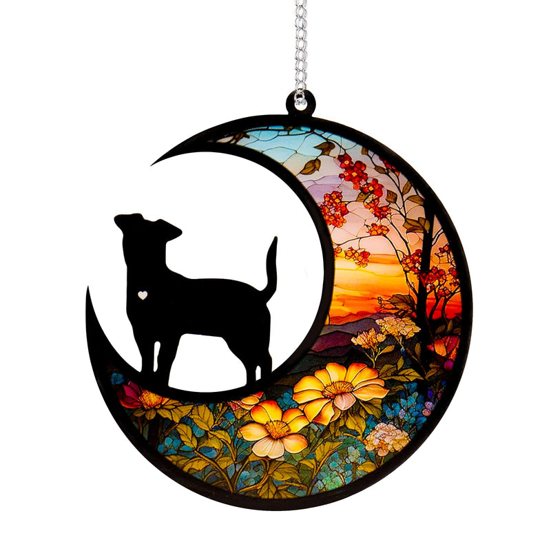 Dog Memorial Suncatcher,Pet Sympathy Gifts,Dog Memorial Gift for Loss of Dog,Personalized Dog Ornaments with Name Date for Pet Lovers A Design Dog - PawsPlanet Australia