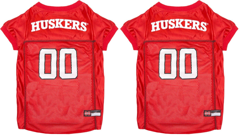 Pets First NCAA College Nebraska Huskers Mesh Jersey for Dogs & Cats, X-Small. Licensed Big Dog Jersey with Your Favorite Football/Basketball College Team (Pack of 2) X-Small (Pack of 2) Nebraska Cornhuskers - PawsPlanet Australia