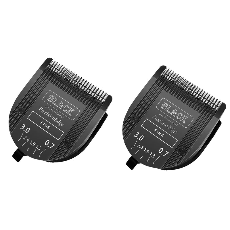 Adjustable 5 in 1 Blades Dog Grooming Blades Compatible with Wahl Animal Clipper Arco, Bravura, Chromado, Creativa, Figura, and Motion Pet, Dog, and Horse (BLACK/2PC) (Black-2) Black-2 - PawsPlanet Australia