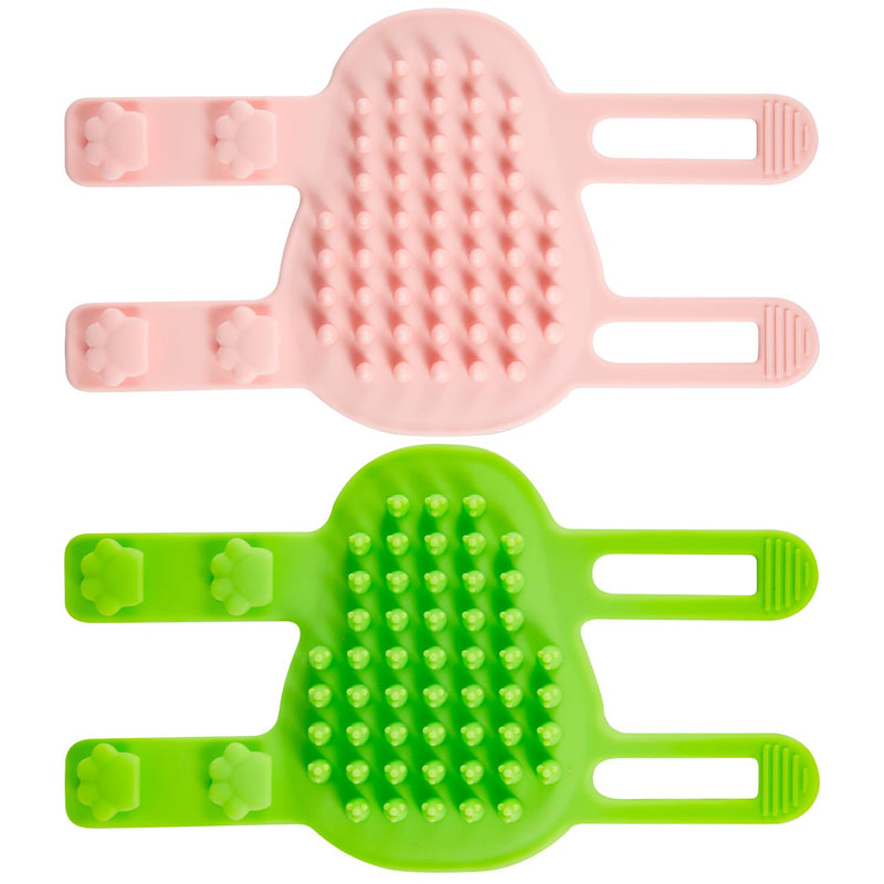 2pcs 2 in 1 Cat Self Groomer Brush, 2 Styles Cat Face Scratcher Corner Adjustable Silicone Cat Grooming Massage Shedding Brush Tickling Comb Pet Brush for Table Legs Climbing Frame - PawsPlanet Australia