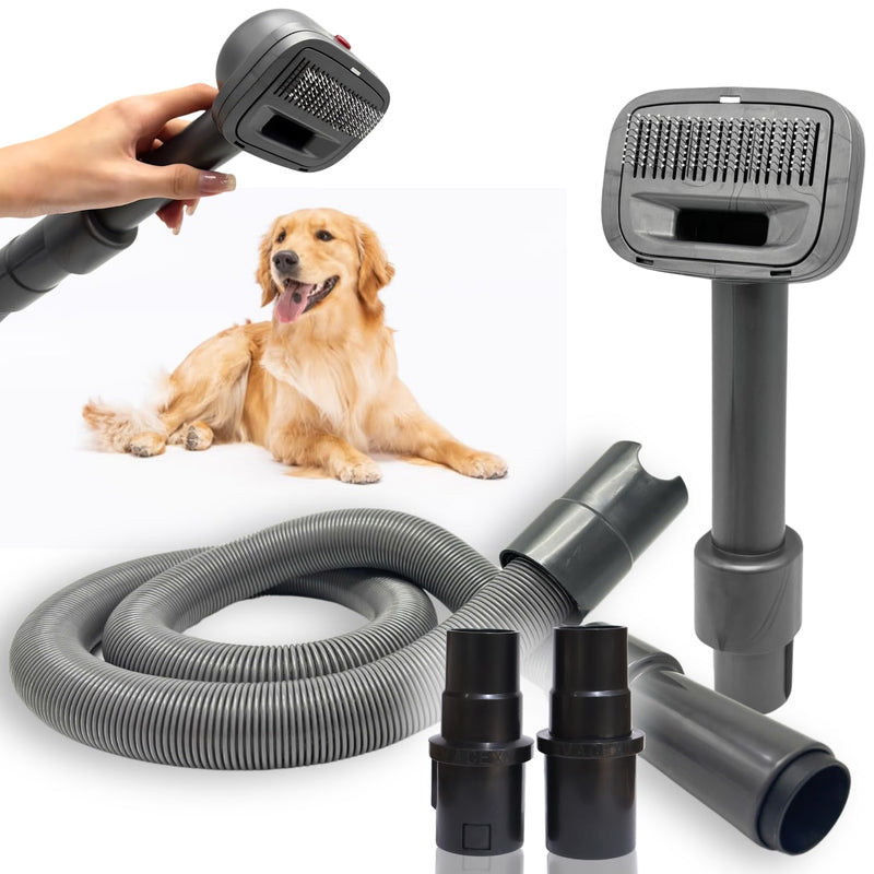 Dog Brush Vacuum Attachment for Miele Classic C1 C2 C3, Shark NV350 NV500 NV501 HV300 HV371 HV372 & Small Shop Vacs (1-1/4'' Vacuum Hose) - Pet Grooming/Removal Attachment for Dogs Cats - PawsPlanet Australia