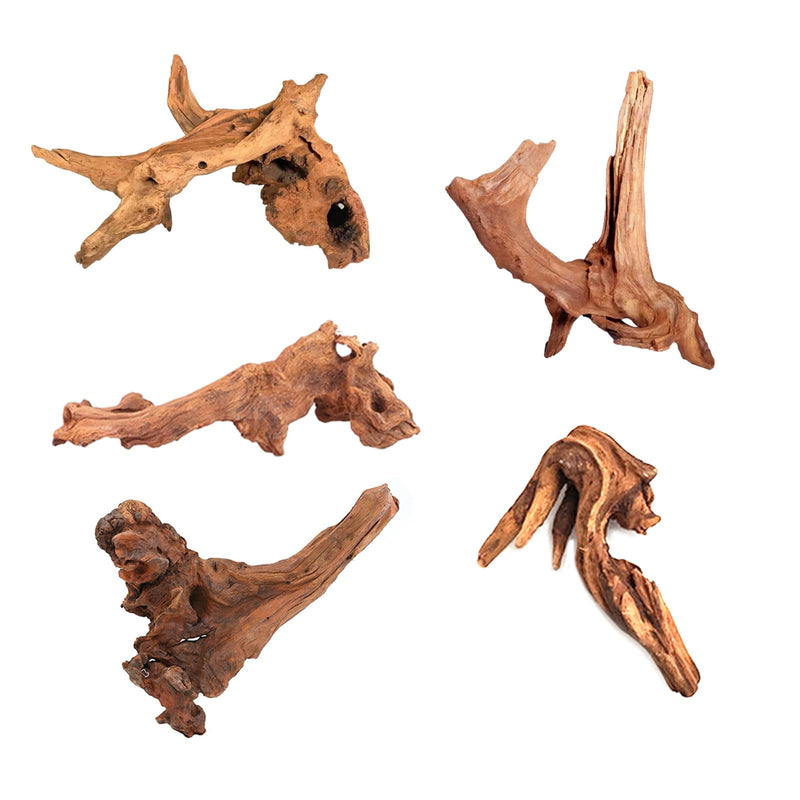 Aquarium Driftwood Natural Aquarium Decoration Tree Trunk with Rockery View Driftwood Landscaping Decoration Dead Wood Root Decor Hideouts (Random Shape) 5-10cm - PawsPlanet Australia