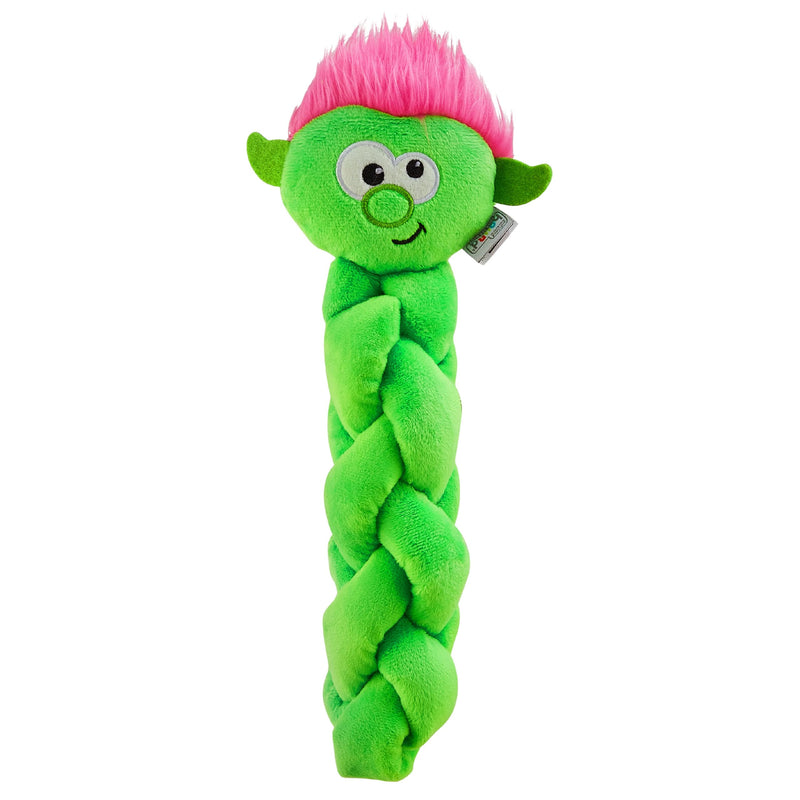 Outward Hound by Nina Ottosson Twistiez Interactive Plush Dog Treat Puzzle, Troll, Small, Green Twistiez Troll - PawsPlanet Australia