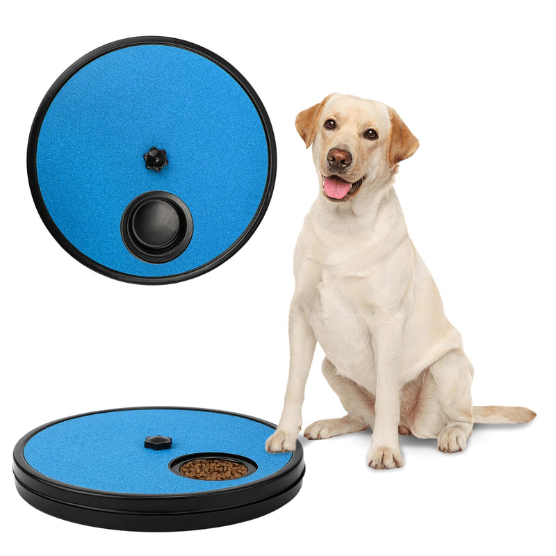 Dog Scratch Pad for Nails, 3 in 1 Round Rotatable Pet Nail Grinding Mat Slow Food Storage Box Fun Dog Nail File Board for Pets Gift Nail Care - PawsPlanet Australia