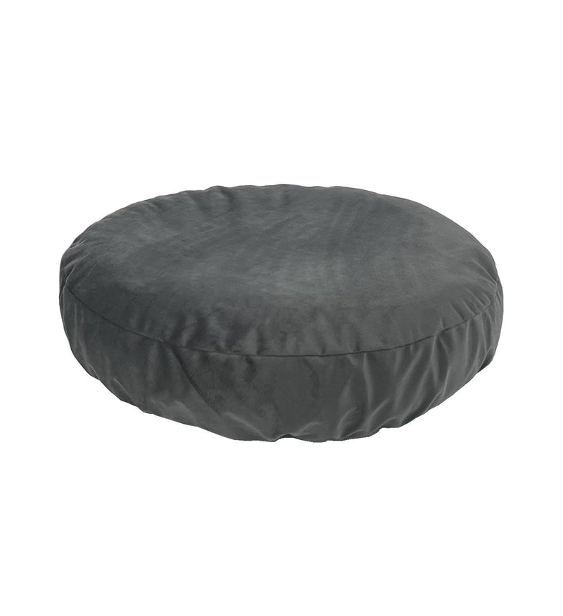 Elastic Round Dog Bed Replacement Cover Washable Easy Clean Not Waterproof 42 Inch Grey Velvet 42x42x8 inch Grey Velvet-not Waterproof - PawsPlanet Australia