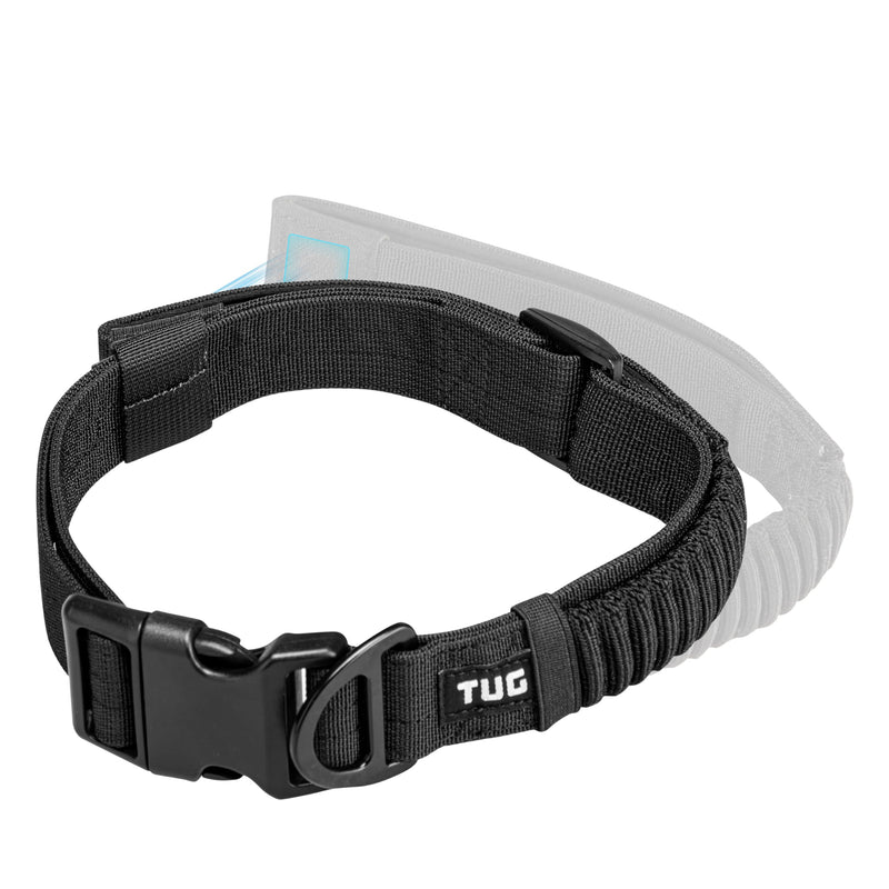 TUG Grab Collar | Integrated Traffic Leash Magnetically Attached for Quick Control (XL/Black) XL Black - PawsPlanet Australia
