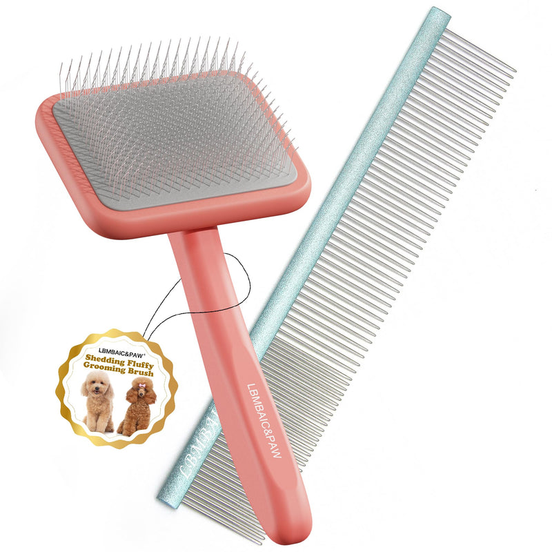 10inches Large Dog Grooming Comb With Large Doodles Slicker Brush For Thick and Heavy Fur Fluffy,Shedding Tangles and Mats. - PawsPlanet Australia