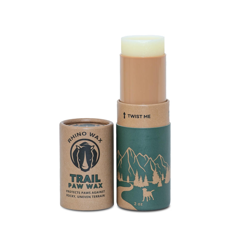 Dog Paw Trail Wax 2oz - Use Before Taking Dogs on a Hike - Balm Helps Protect Against Rocks, Uneven Terrain, Thorns, Glass - Moisturizes and Improves Elasticity - Lick-Safe - Made in USA - PawsPlanet Australia