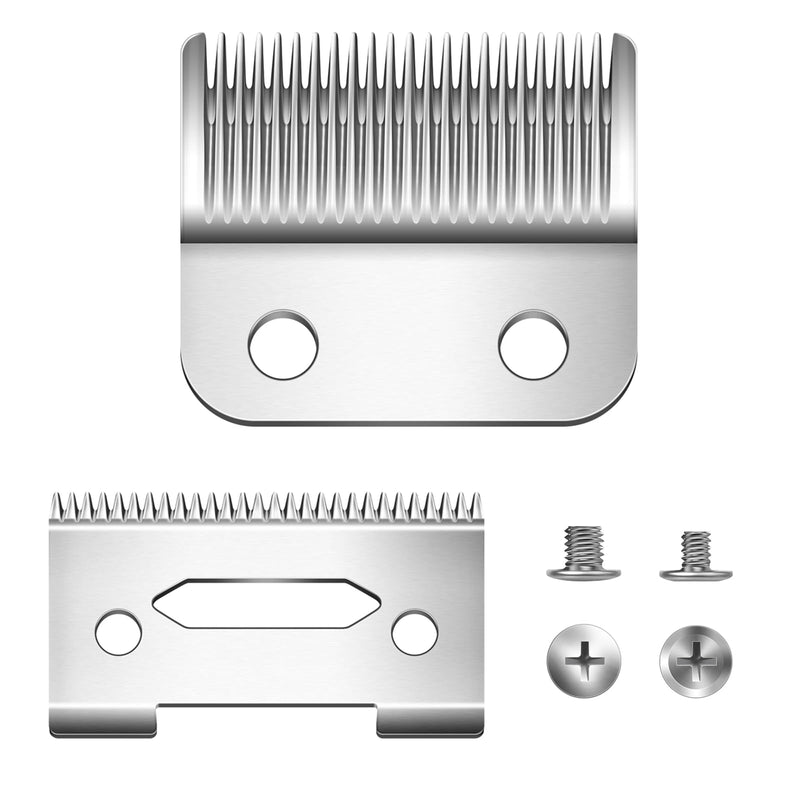 Blades for Wahl Precision Replacement Blades Compatible with Wahl MC3 Replacement Blades,2 Hole Clipper Blade Compatible with Wahl Clipper Blades Replacement,with 2 Pairs Screws. - PawsPlanet Australia