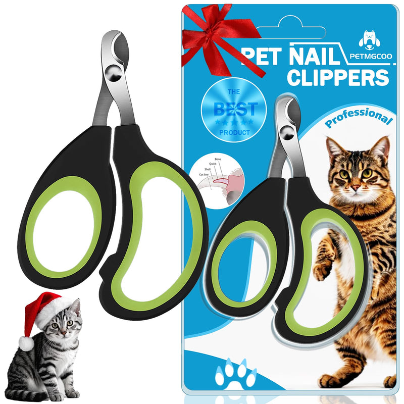 Cats & Dogs Pets Nail Clippers & Trimmers Rabbit Nail Clippers cat Nail Clippers for Indoor Cats cat Claw Clippers with Safety Guard Professional Grooming Tool for Cat Kitten(Green) Small Green - PawsPlanet Australia