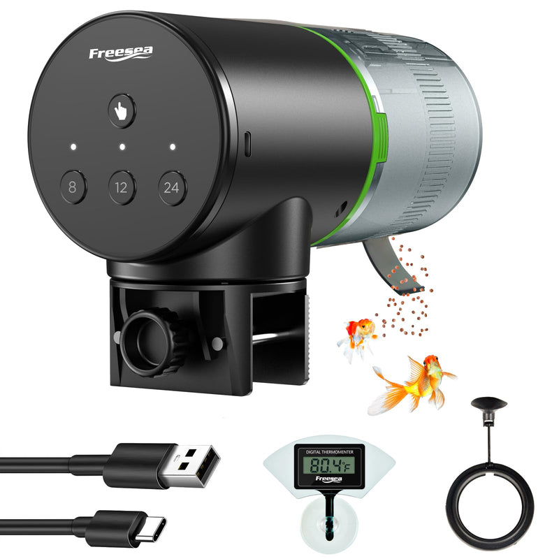 FREESEA Automatic Fish Feeder for Aquarium: Vacation Food Dispenser with Timer for Betta Tank - PawsPlanet Australia