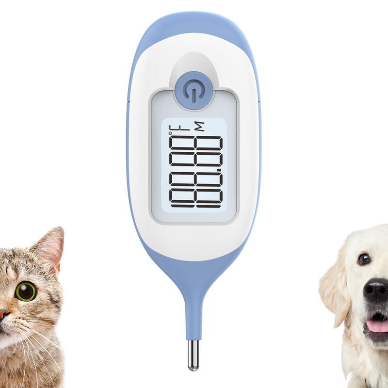 Pet Thermometer, Friendly Short Probe,Comfort Flexible,10-Sec Reading, Rectal Thermometer for Dogs Cats,30 Probe Covers Include - PawsPlanet Australia