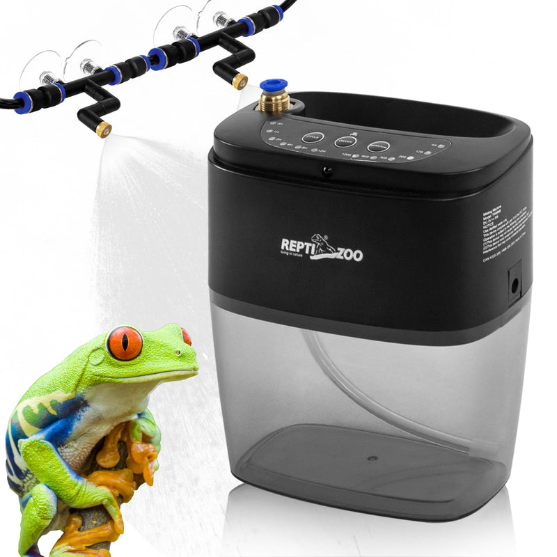REPTI ZOO 800ml Reptile Mister Fogger Portable Mister for Reptile Tank Reptile Enclosure Misting System Terrarium Mister with 2PCS Nozzles for Reptiles/Amphibians - PawsPlanet Australia