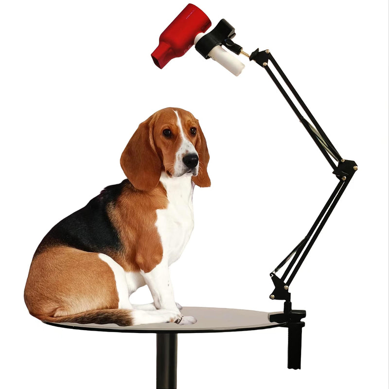 Dog Hair Dryer Holder, Pet Grooming Table Hair Dryer Stand Hands-Free 360° Rotating Blow Dryer Holder with Adjustable Clamp Mount - PawsPlanet Australia