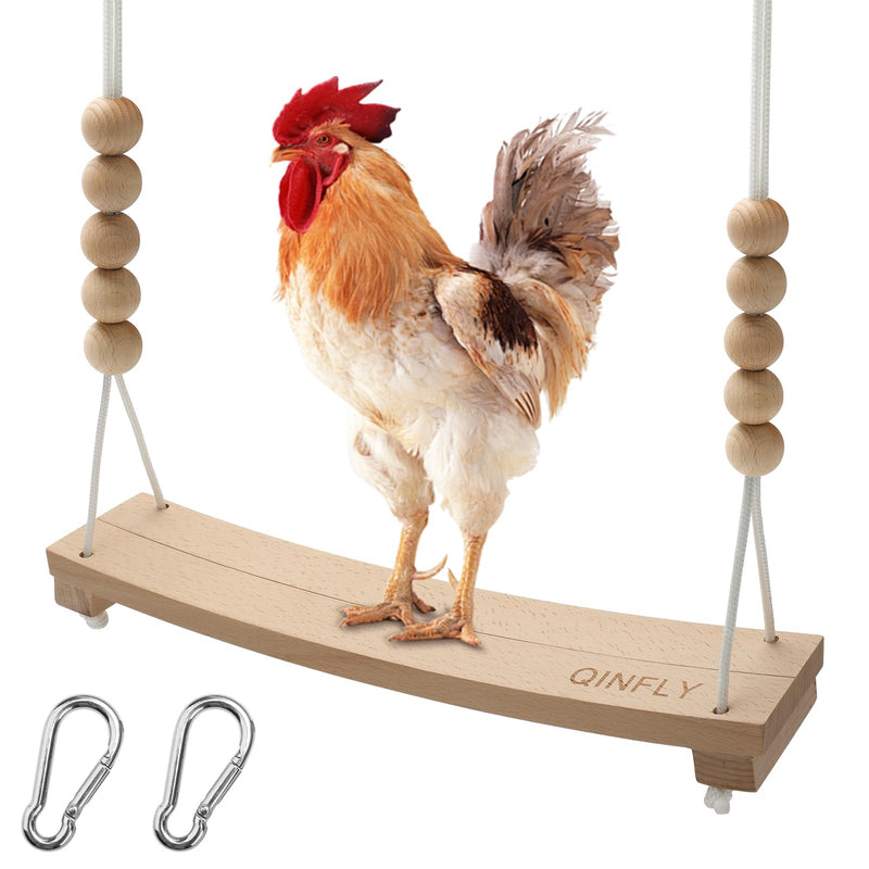 Chicken Swing,Arc-Shaped Chicken Perch Handmade,Chicken Toys for Coop Accessories Decor,Wood Stand for Hens Chicken Swing - PawsPlanet Australia
