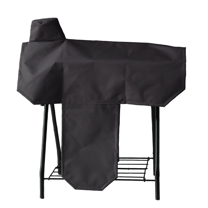 Waterproof Western Saddle Cover, Studry Protective Coverwith 6 Elastic Straps to Secure fit Each Corners and Fenders,One Size Fits Most Full-Size Western Saddle Black - PawsPlanet Australia