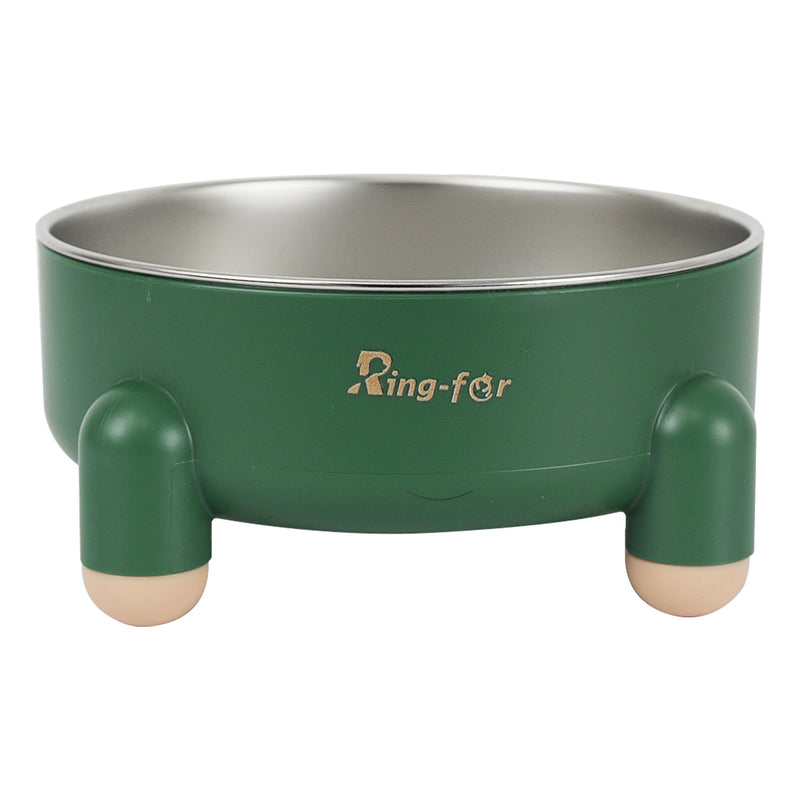Dog Bowl, Stainless Steel Dog Bowl,Dog Cat Food Water Bowl, Tetrapod Nonslip Rubber Bottom Design,201Stainless Steel Material,Prevent Feline Acne in Cats (24OZ Green(Aqua), Tetrapod) Green(Aqua) - PawsPlanet Australia