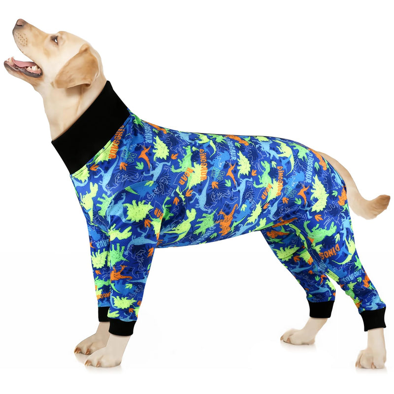 Etdane Dog Onesie Surgery Recovery Suit for Female Male Dogs After Spayed Suit Surgical Recovery Suit Anti Shedding Body Suit for Small Medium Large Dog Dinosaurs/3XL 3XL - PawsPlanet Australia