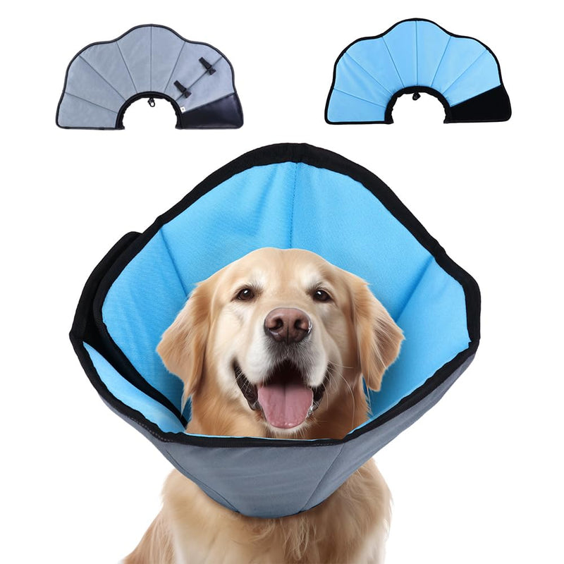 Dog Cone Collar for Dogs After Surgery Extra Long, Adjustable Comfy Dog Elizabethan Pet Collar Cone for Large Dogs Anti-Lick Protective Wound (XL (Neck Girth: 17.3-20.4in)) XL (Neck Girth: 44-52cm) - PawsPlanet Australia