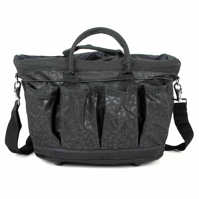 Jeffers Poplar Head Grooming Bag – Horse Grooming Organizer Tote with Pockets for Brushes, Tools, Clippers, Shampoo, Detangler – Stable Barn Kit Carrier for Horses, Pets, Livestock, Covert Cheetah - PawsPlanet Australia