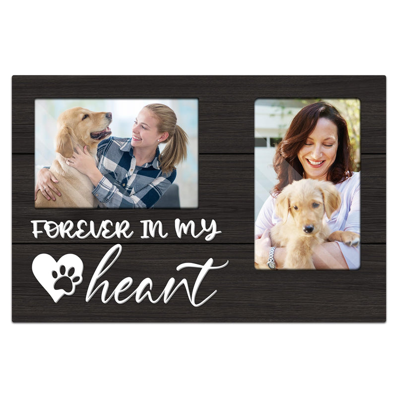 cocomong Dog Memorial Gifts, Pet Memorial Gifts, Dog Memorial Gifts for Loss of Dog Picture Frame 3D Photo Frame, Loss of Dog Sympathy Gift Holds 2 4x6 Inches Photos - PawsPlanet Australia