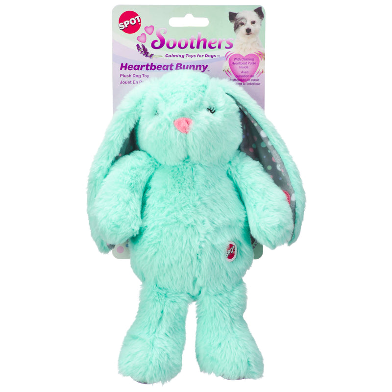 SPOT Soothers Heartbeat Bunny- Calming Toy for Dogs with Heartbeat Pulse, Separation Anxiety Relief and Behavioral Training Aid for Puppy Calming, 12in - PawsPlanet Australia