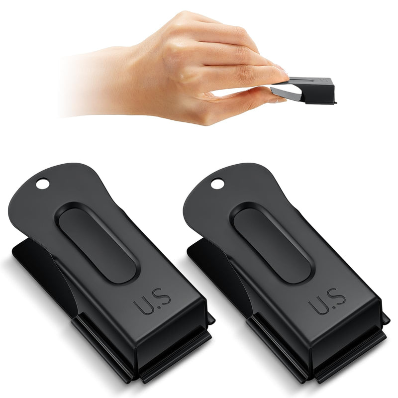 2 Pieces Brass Pet Training Clicker Signaling Cricket Clicker Metal Dog Clicker for Puppy Cats Trainer Pet Owners (Black) Black - PawsPlanet Australia