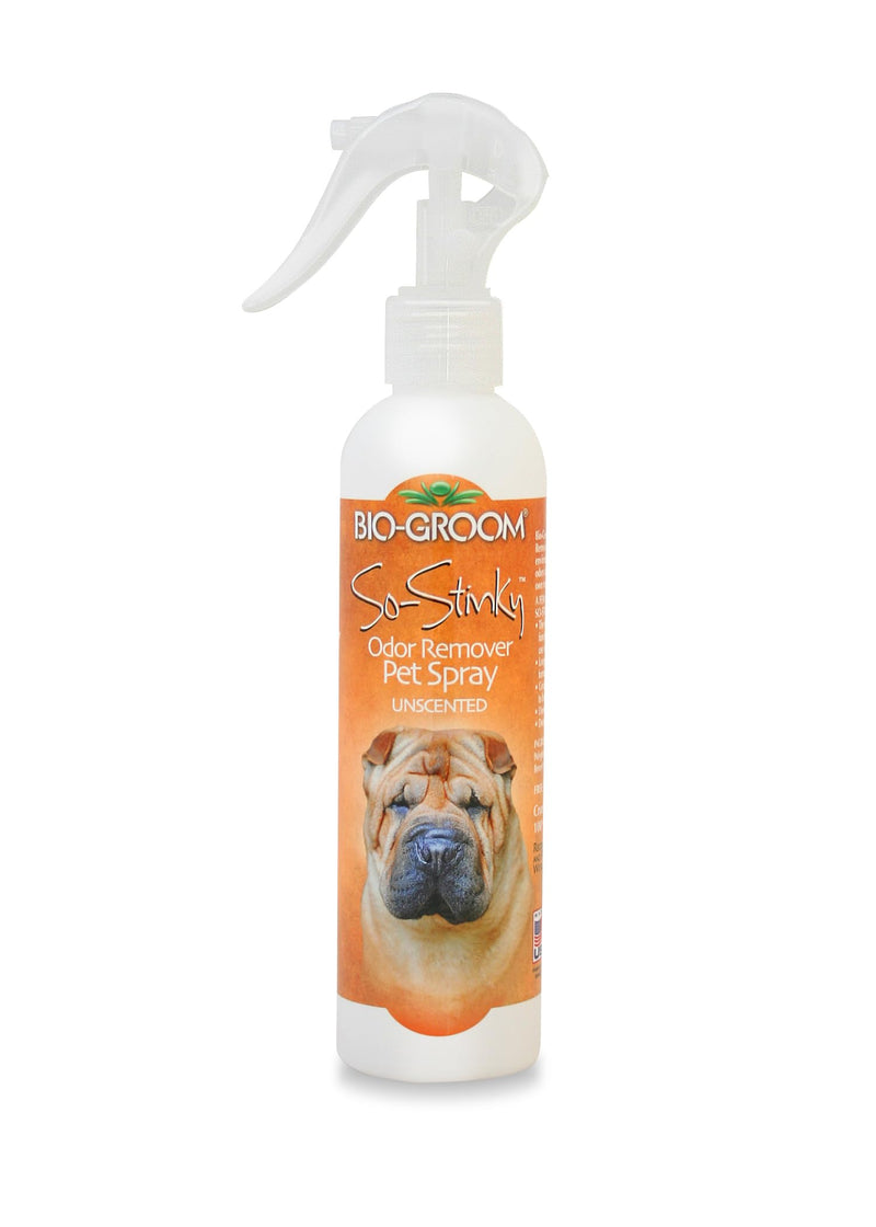 Bio-groom So-Stinky Unscented Odor Remover Pet Spray - Dog Bathing Supplies, Cat & Dog Grooming Supplies, Cruelty-Free, Made In Usa - 8 Fl Oz 1-Pack 8 Fl Oz (Pack of 1)