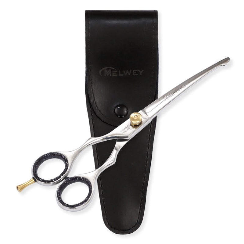 Left-Handed Pet Grooming Scissors Set Pro-Grade Curved Shears for Dogs Cats - Precision Crafted Sharp Blades Comfort Grip - Ideal for Cutting Curving Thinning (LH Round Tip Curved) LH Round Tip Curved - PawsPlanet Australia