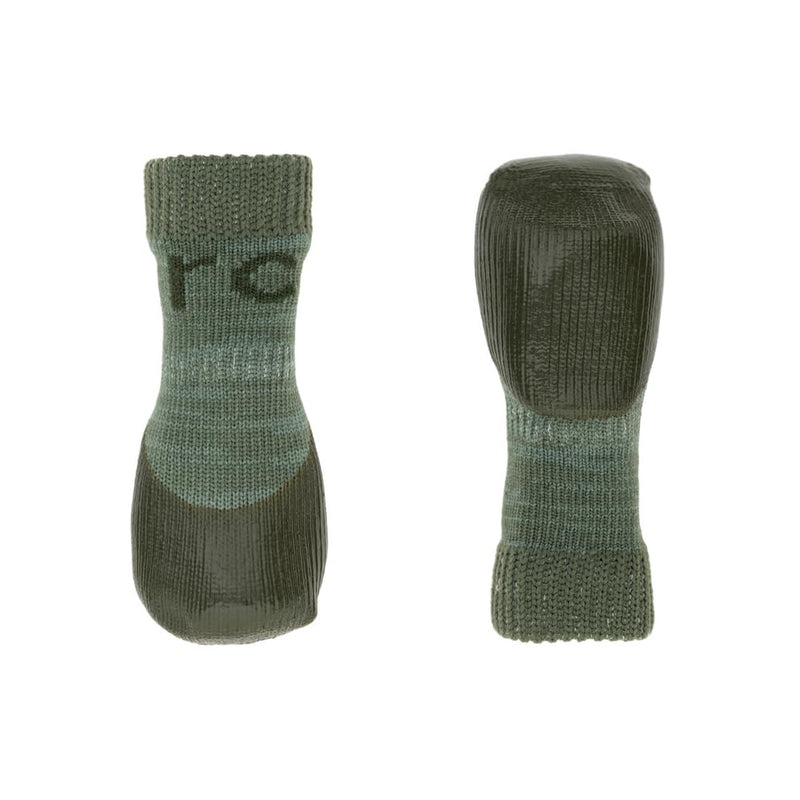 RC Pet Products Sporty PAWks Anti-Slip, Stylish, Functional, Protective Dog Socks | X-Small, Olive Heather - PawsPlanet Australia