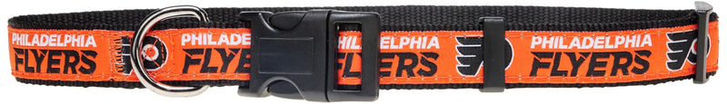 NHL PET Collar PHILDELPHIA FLYERS Dog Collar, Size Large HOCKEY Team Collar for Dogs & Cats. A Shiny & Colorful Dog & Cat Collar Licensed by The NHL - PawsPlanet Australia