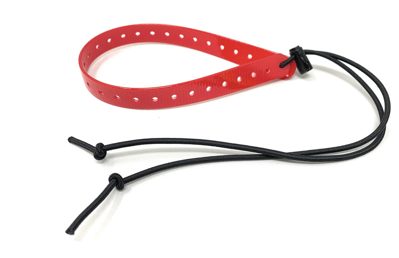Replacement GPS eCollar with Adjustable Bungee, Multi-Hole Design, and Secure Toggle Closure for Small Dogs (Red, Small Neck) Small Dog 3/4" Red - PawsPlanet Australia