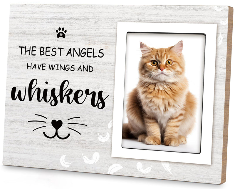 Cat Memorial Gifts for Loss of Cat, Cat Memorial Picture Frame, Cat Loss Sympathy Gift for Women, Family, Pet Memorial Gifts Cat, Loss of Cat Memroai Frame for 4x6 Photo - PawsPlanet Australia