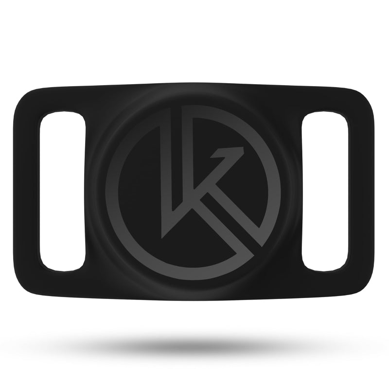 Tile Sticker Dog Collar Holder (2022): Extra-Durable, Lightweight, and Protective Tracking Case - Track Your Pet Using Android or Samsung Smart Phone - for Dogs and Puppies by Kitty Kompass (Black) Black - PawsPlanet Australia