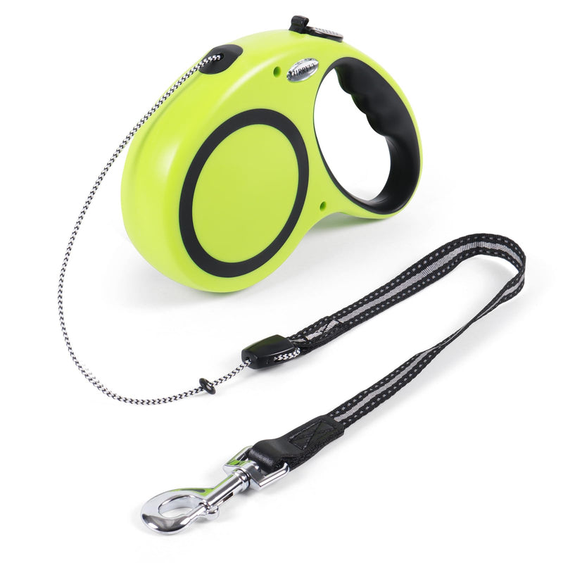 Retractable Dog Leash 30', 360° Tangle-Free Leash for Small, Medium and Large Dogs up to 77 lbs, one-Hand Brake, one-Button Pause, Lock（Green） - PawsPlanet Australia