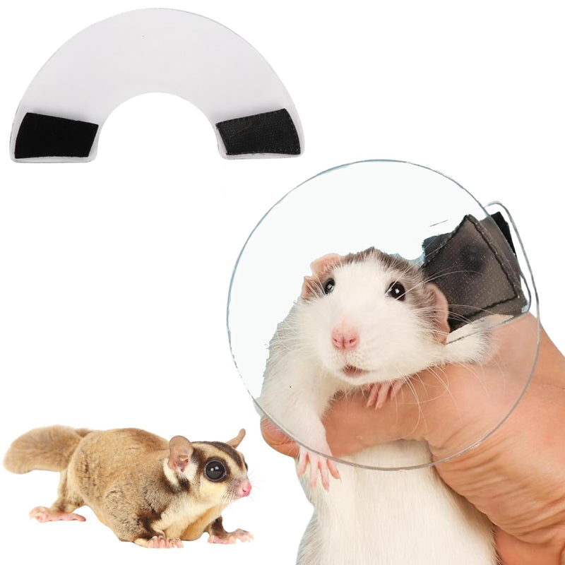 Sugar Glider Recovery Cone - Adjustable Protection Collar Soft Recovery Collar for Rat Bird Hamster Rabbit Guinea Pig After Surgery Wound Healing Elizabeth Neck E Collar for Small Animal (M (6-12cm)) M (6-12cm) - PawsPlanet Australia