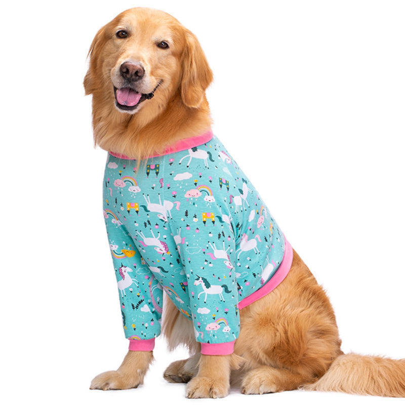 Dog Front Leg Surgery Recovery Clothes,Dog Elbow Protector Suit for Medium Large Dogs,Dog Joint Recovery Sleeve for Female Male Dogs,Prevent Licking Wound(Green horse-7xl) 7XL green - PawsPlanet Australia