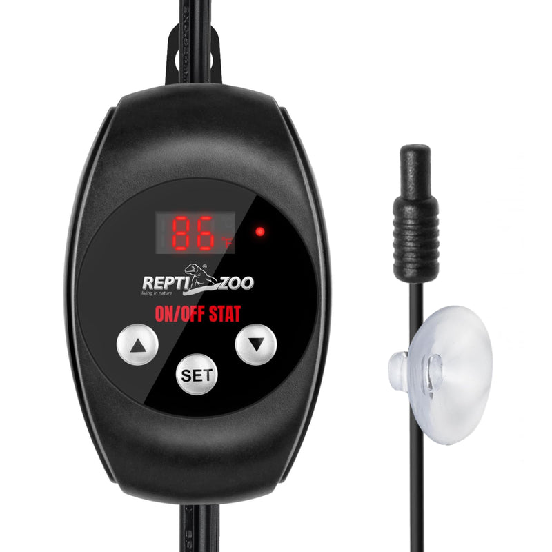 REPTI ZOO Reptile Thermostat Wide Range Temperature Controller Reptile Heat Pad Digital Thermostat Waterproof Seedling Heat Mat Thermostat for Turtles, Lizards, Frogs, Hermit Crabs, Snakes, Plants - PawsPlanet Australia