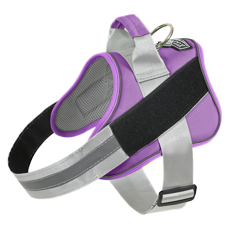 Bolux Dog Harness, No-Pull Reflective Dog Vest, Breathable Adjustable Pet Harness with Handle for Outdoor Walking - No More Pulling, Tugging or Choking (Lavender, Medium (Pack of 1)) Medium (Pack of 1) Lavender - PawsPlanet Australia