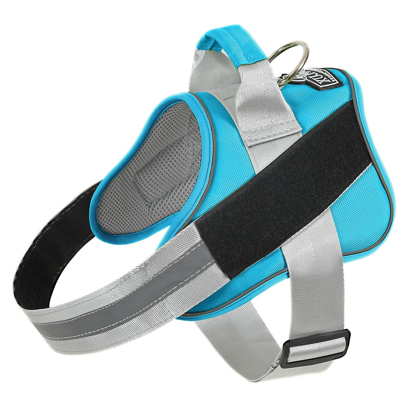 Bolux Dog Harness, No-Pull Reflective Dog Vest, Breathable Adjustable Pet Harness with Handle for Outdoor Walking - No More Pulling, Tugging or Choking (OceanicBlue, Large (Pack of 1)) Large (Pack of 1) OceanicBlue - PawsPlanet Australia