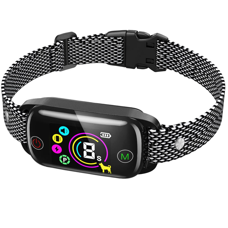 Bark Collar, Dog Bark Collar for Large Medium Small Dogs, Thunbest Rechargeable Anti Bark Collars for Dogs with 8 Adjustable Sensitivity, Bark Shock Collar with 4 Barking Training Modes (Black) shock 1 pack - PawsPlanet Australia
