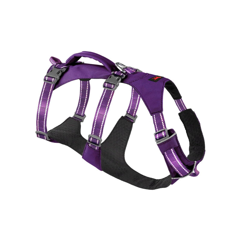 Tuff Pupper Escape Proof Dog Harness for Small Dogs | No Pull Lightweight Adjustable Harness | No Escape Multifunctional Outdoor Pet Gear | Strong Durable Breathable | Secure Comfortable Fit Deep Purple - PawsPlanet Australia