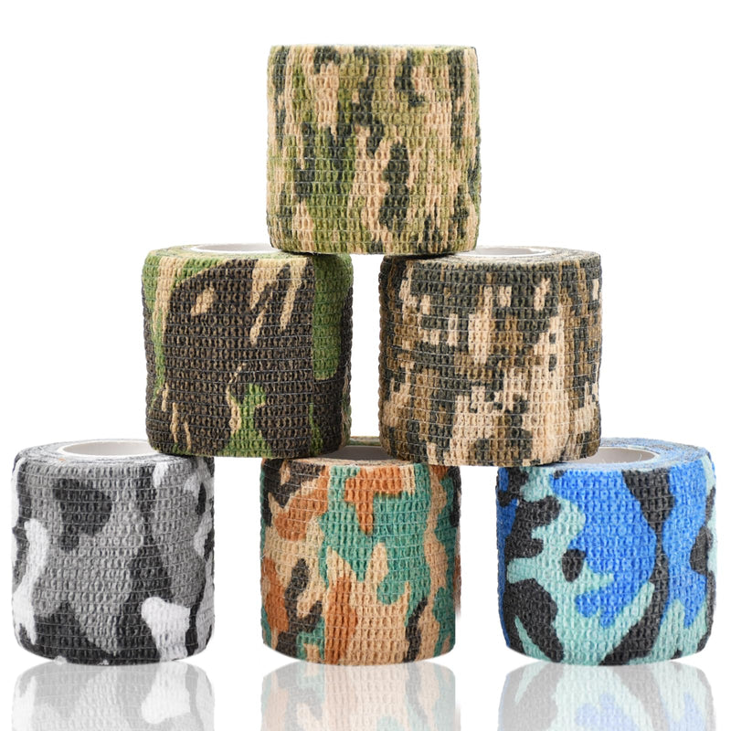 6 Roll 2 Inch x 5 Yards Camo Pet Vet Wrap for Dogs Cats, Cohesive Bandages in Bulk, Camouflage Non-Woven Self Adhesive Bandages Wrap Roll for Pet Animals Wound Care Ankle Sprains and Swelling - PawsPlanet Australia