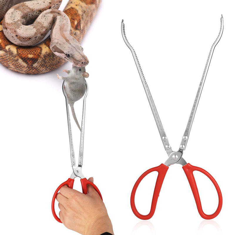 Reptile Feeding Tongs, 15 Inch Snake Feeding Tongs Anti-Skid Easy-Grip Extra Long Tweezers for Terrarium Corn Ball Python Accessories Axolotl Bearded Dragon Feeding Supplies - PawsPlanet Australia