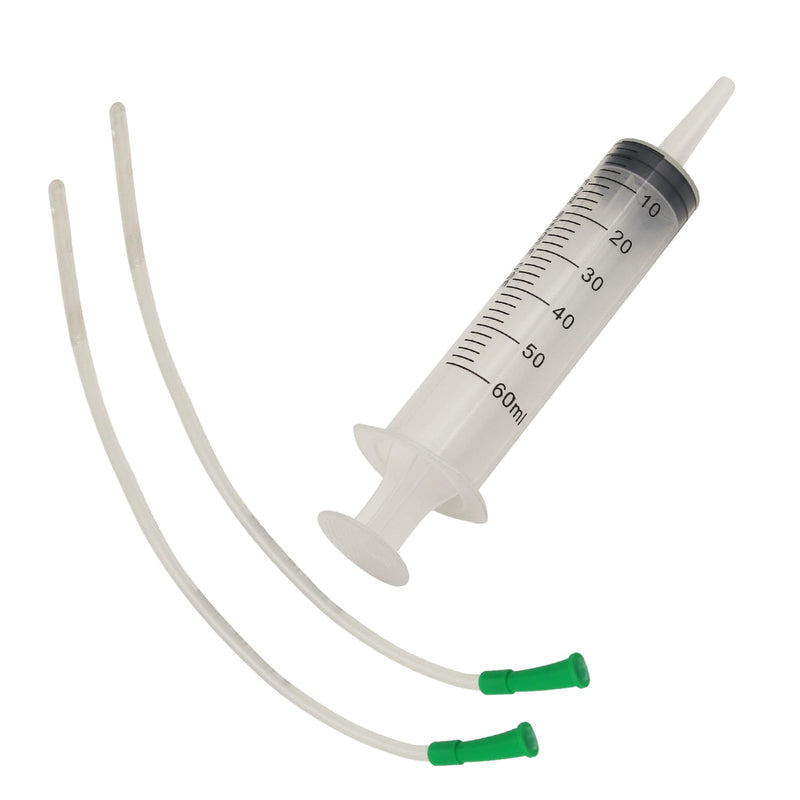 Lamb and Goat Kid Feeding Kit 2-Clear Tube (16 FR), 1-Syringe 60ml Reusable Drench Goat Syringe for Lamb, Dog, Sheep,Piglet,Rabbit Feeding - PawsPlanet Australia