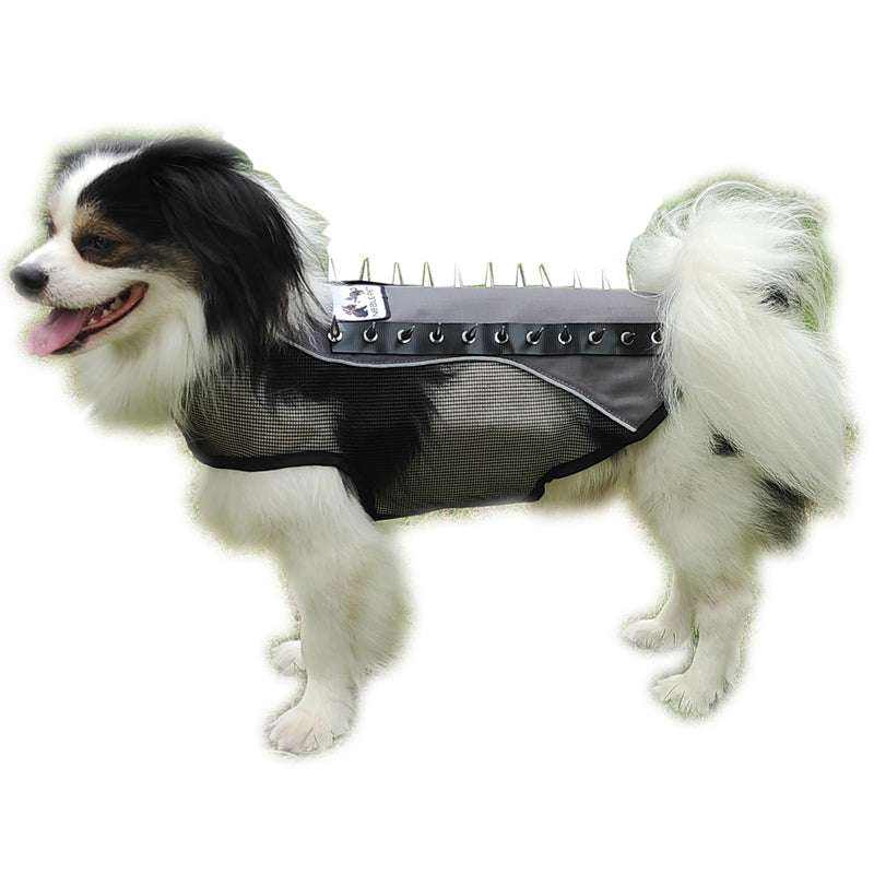 Spike Mesh Dog Harness Summer Reflective Jacket Waterproof Coat Cool Vest for Small Medium Large Dogs Gray Small - PawsPlanet Australia