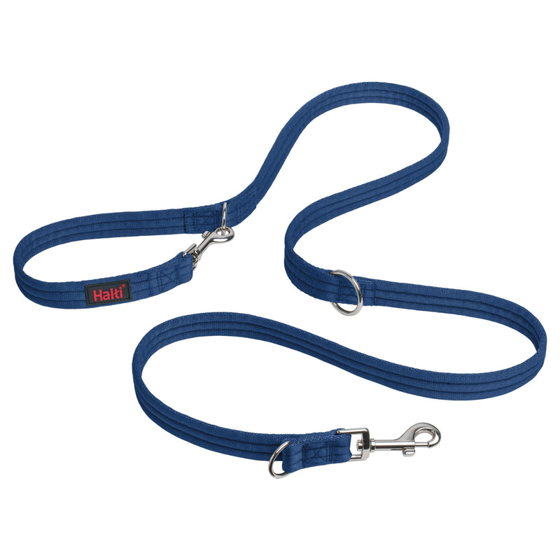 HALTI Training Leash - Multifunctional Double-Ended Dog Leash, Ideal for Anti-Pulling Dog Training. Lightweight & Durable. Suitable for Small to Medium Dogs & Puppies (Size Small, Cobalt Blue, 2m) - PawsPlanet Australia