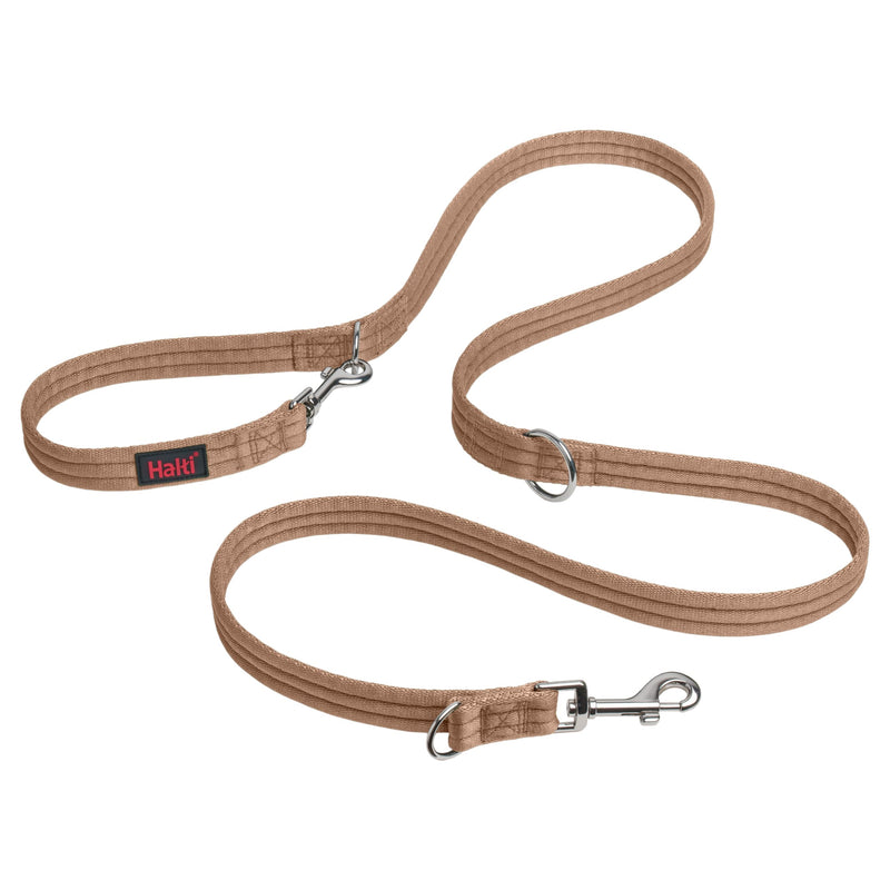 HALTI Training Leash - Multifunctional Double-Ended Dog Leash, Ideal for Anti-Pulling Dog Training. Lightweight & Durable. Suitable for Medium to Large Dogs & Puppies (Size Large, Desert Sand, 2m) - PawsPlanet Australia