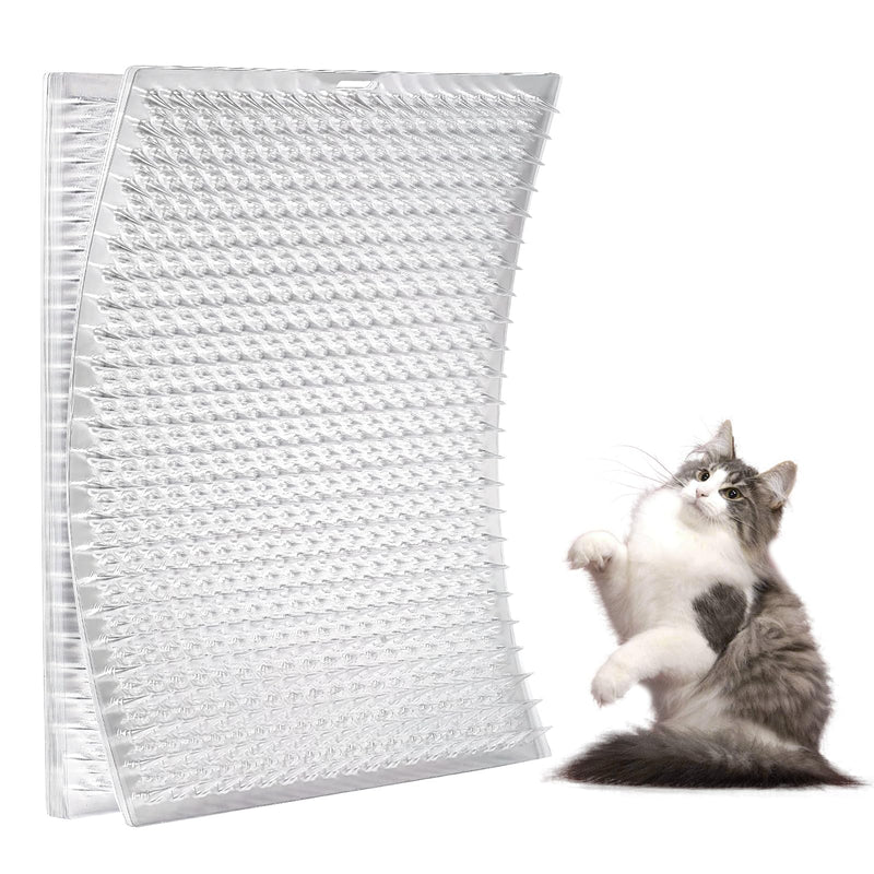 Zipcase 8 Pack Scat Mat for Cats - 13 x 16 Inch Updated Dual Length Cat Deterrent Mat with Narrower & Denser Spikes, More Effective for Indoor & Outdoor Humane Cat Repellent Fence - PawsPlanet Australia